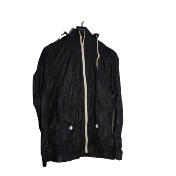 EDC By Esprit Men's Full Zip Hoodie Windbreaker Jacket Black Size Large - Picture 1 of 4